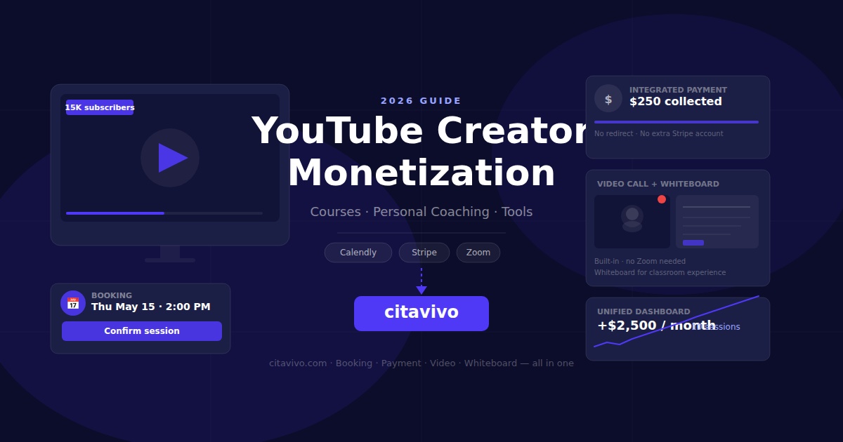 YouTube Creator Monetization: Online Courses, Personal Coaching and the End of Tool Stacking - Complete Guide 2026